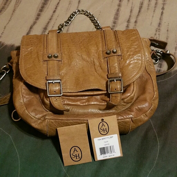 Ash Handbags - ASH Britt Lambskin leather backpack/handbag